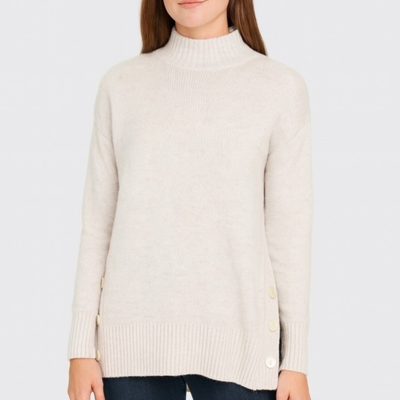 LC Lauren Conrad Soft Cream Turtleneck Sweater - Picture 2 of 7